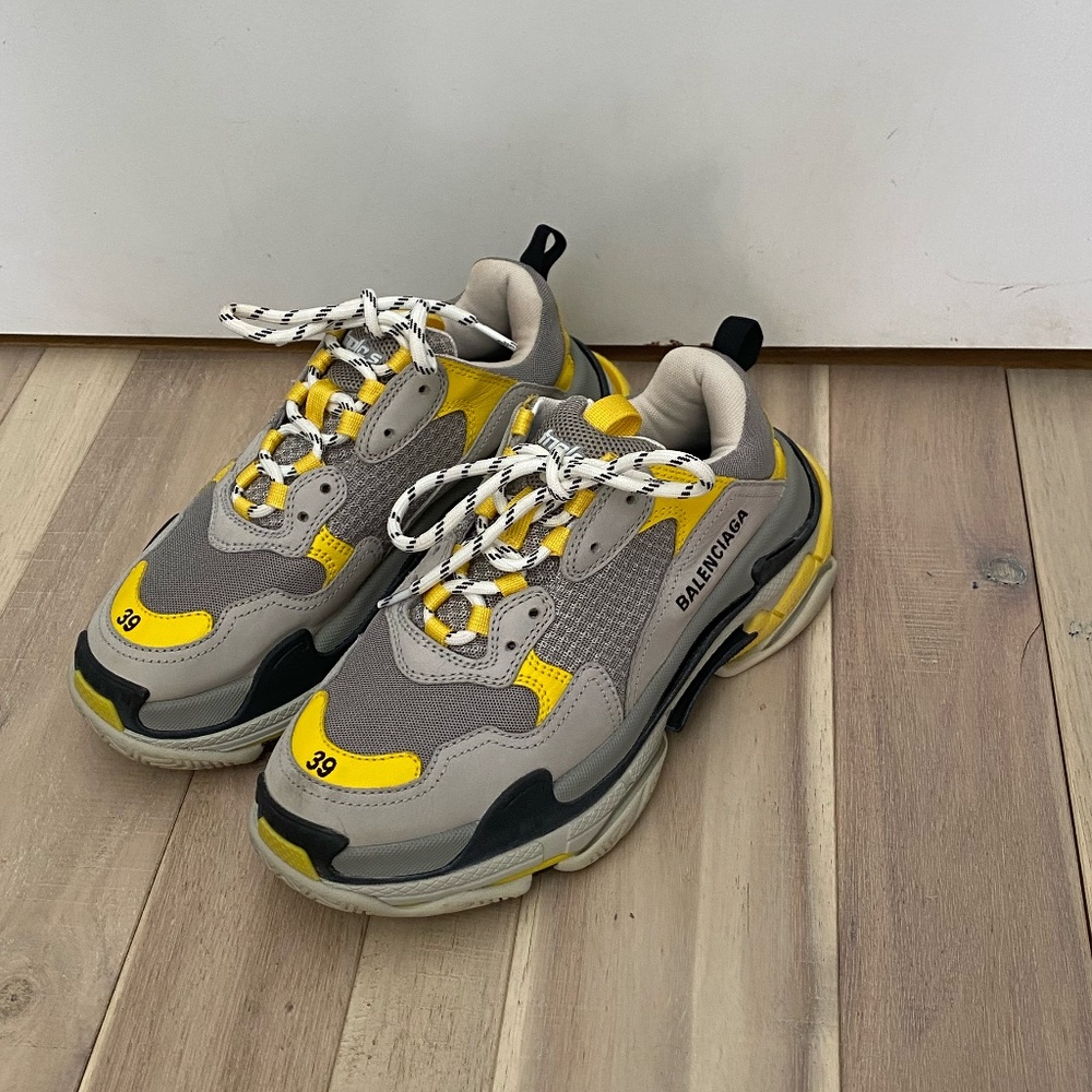 Balenciaga Triple S Grey Yellow Black